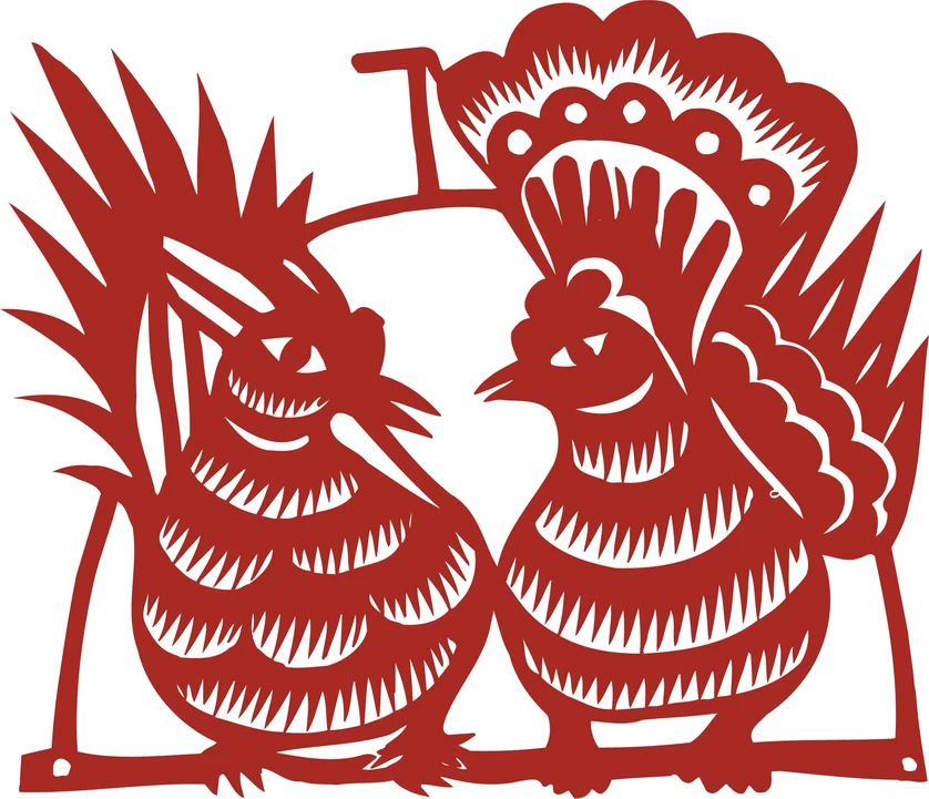 中国风中式传统喜庆民俗人物动物窗花剪纸插画边框AI矢量PNG素材【1335】